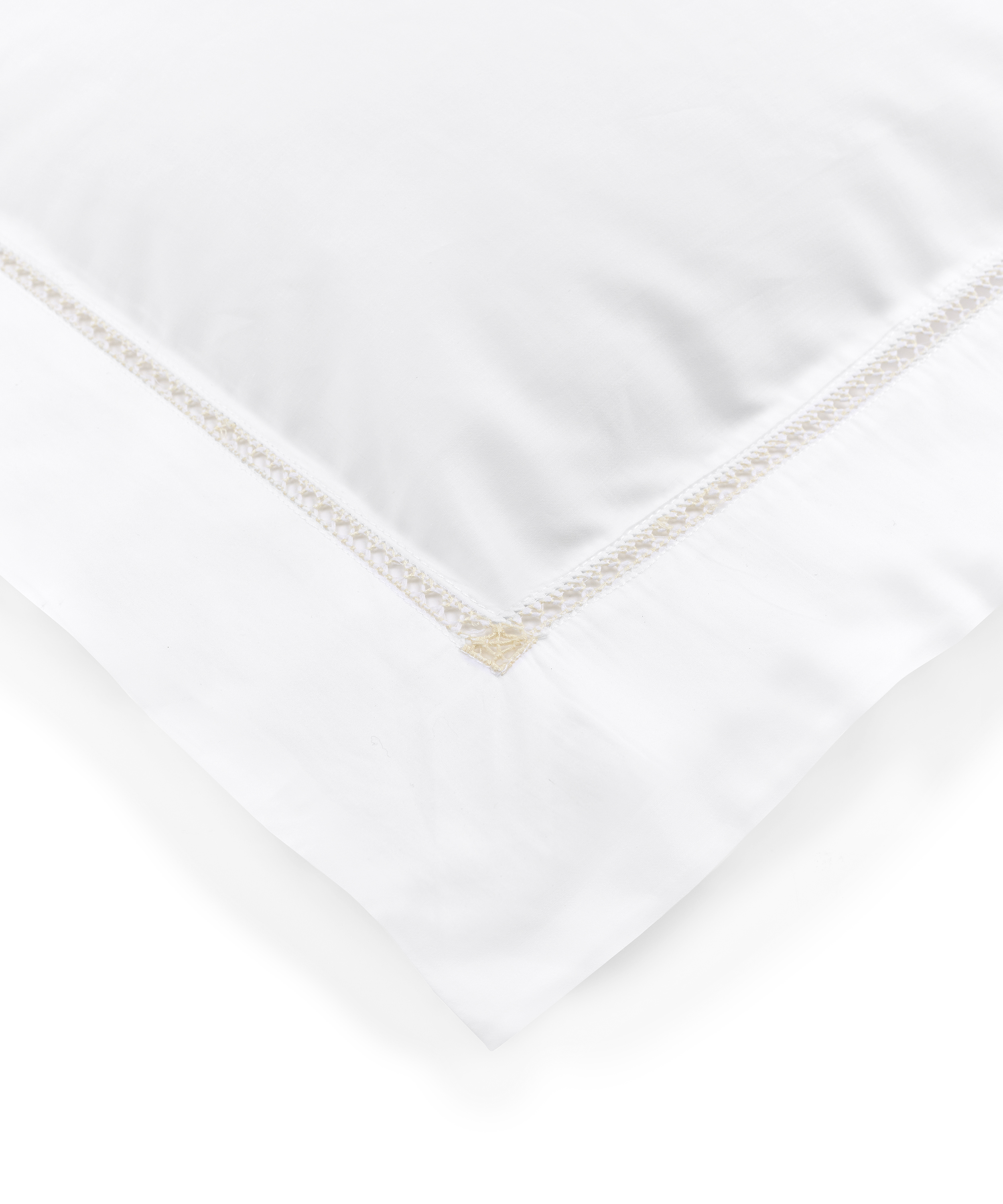 Rebecca Udall Georgiana Ladderstitch Boudoir Pillowcase, Buttermilk, Detail