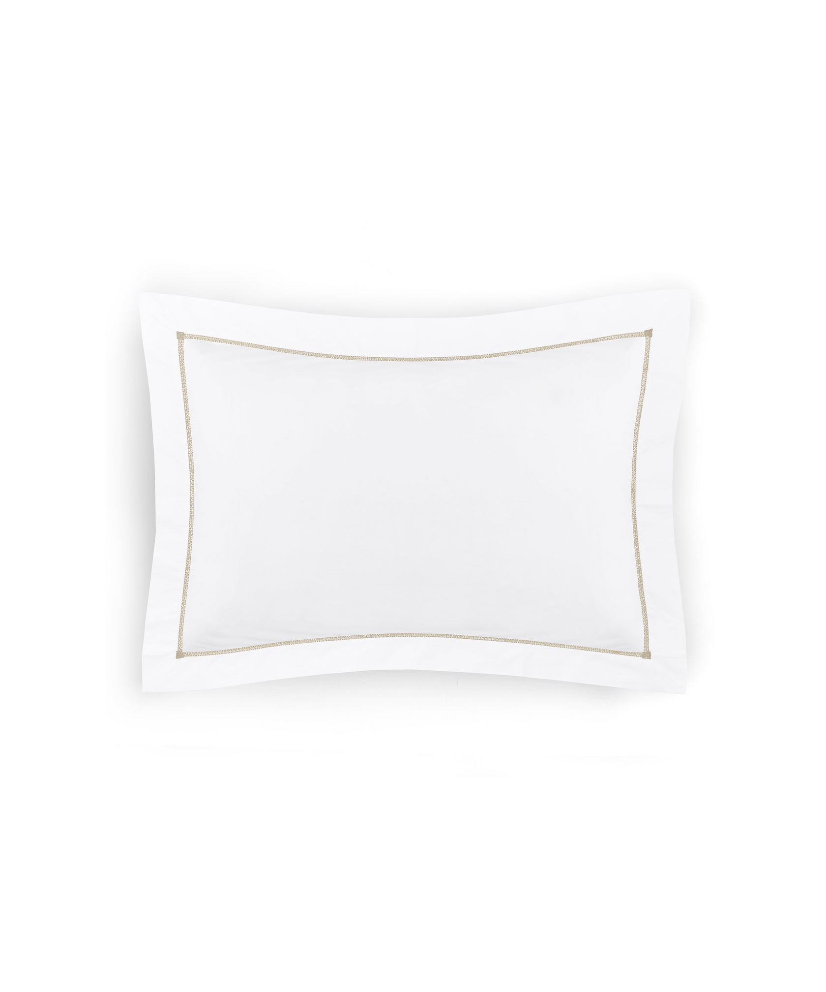Georgiana Ladderstitch Pillowcase, Nougat, Cut Out