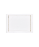 Rebecca Udall Georgiana Ladderstitch Linen Placemat, Nougat, Cut Out, White Background