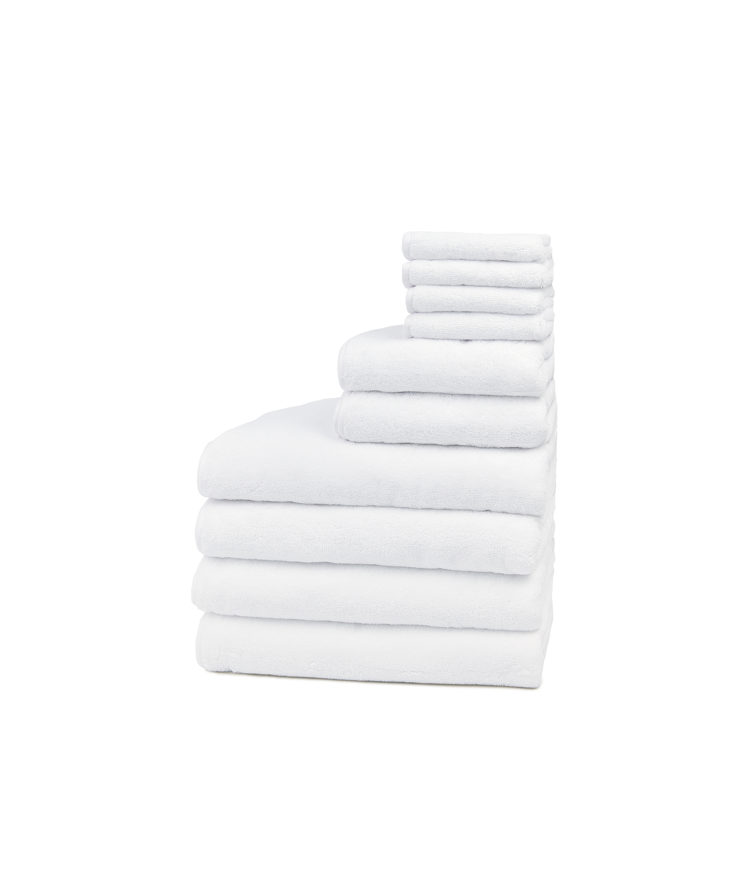 Georgina Bath Towel Family Bundle, White