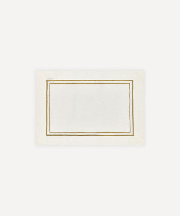 Sophie Classic Two Cord Placemat, Antique Gold