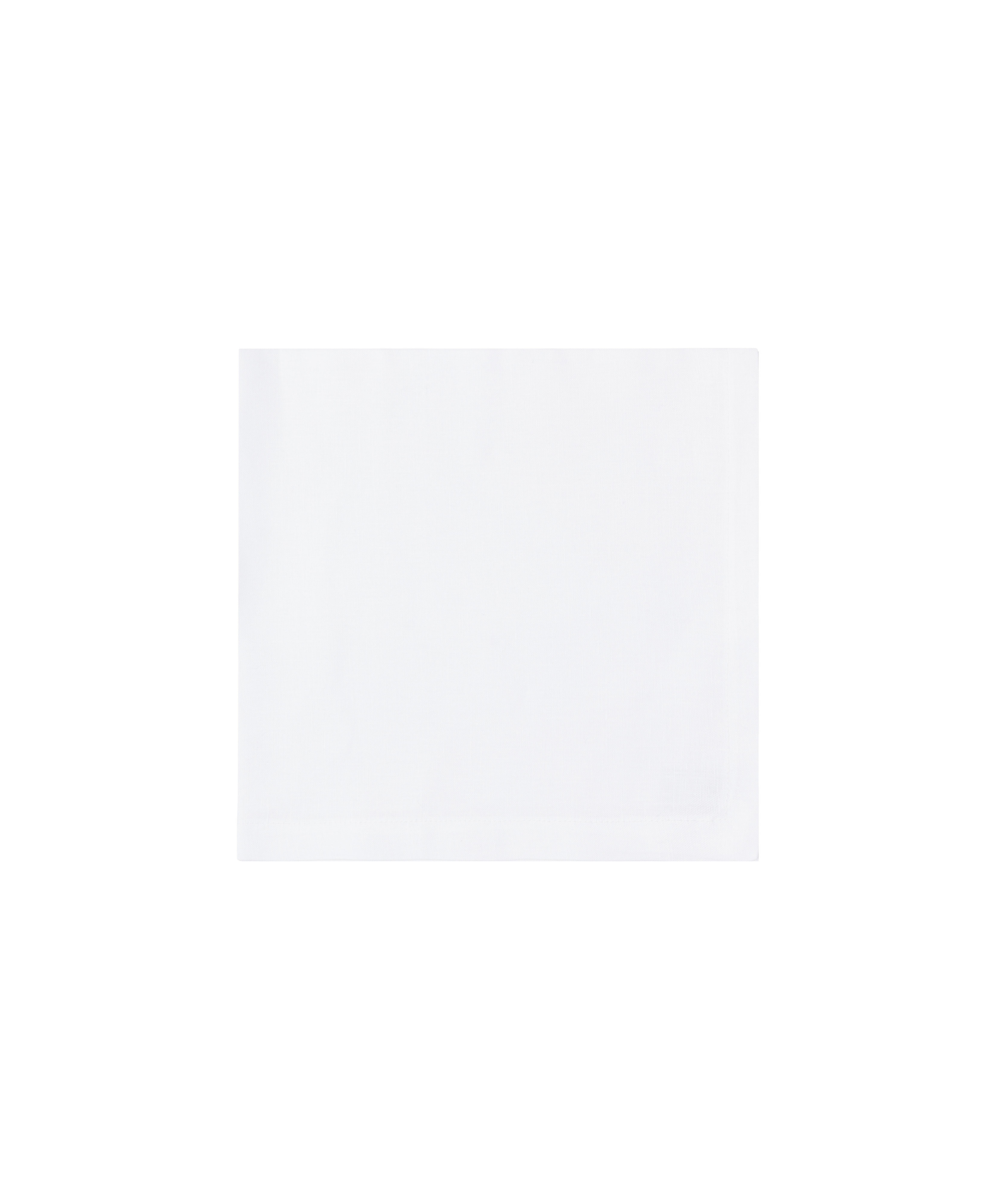 Classic Mitred Linen Napkin, White