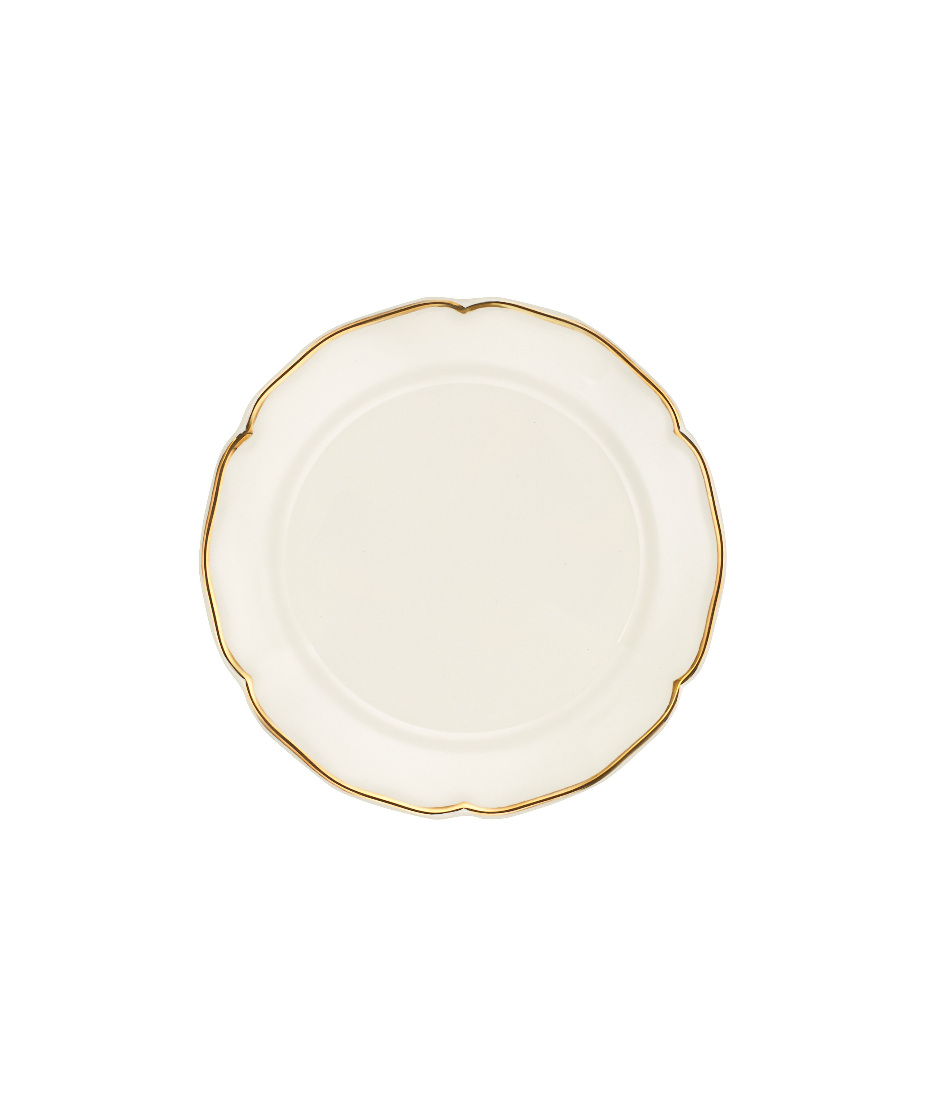 Rebecca Udall Madeleine Dessert Plate, Gold Filet