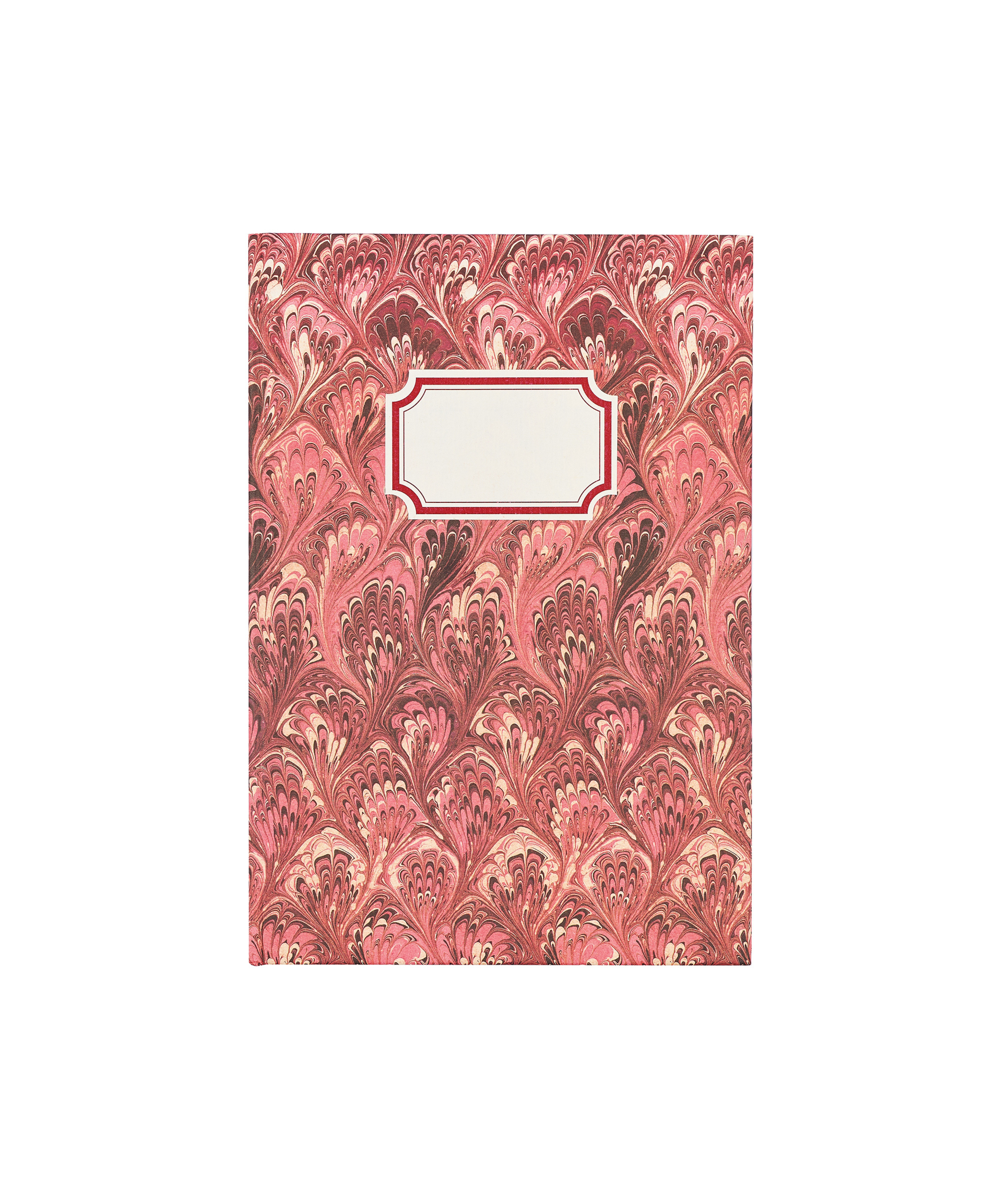 Marbled Notebook, Red/Pink