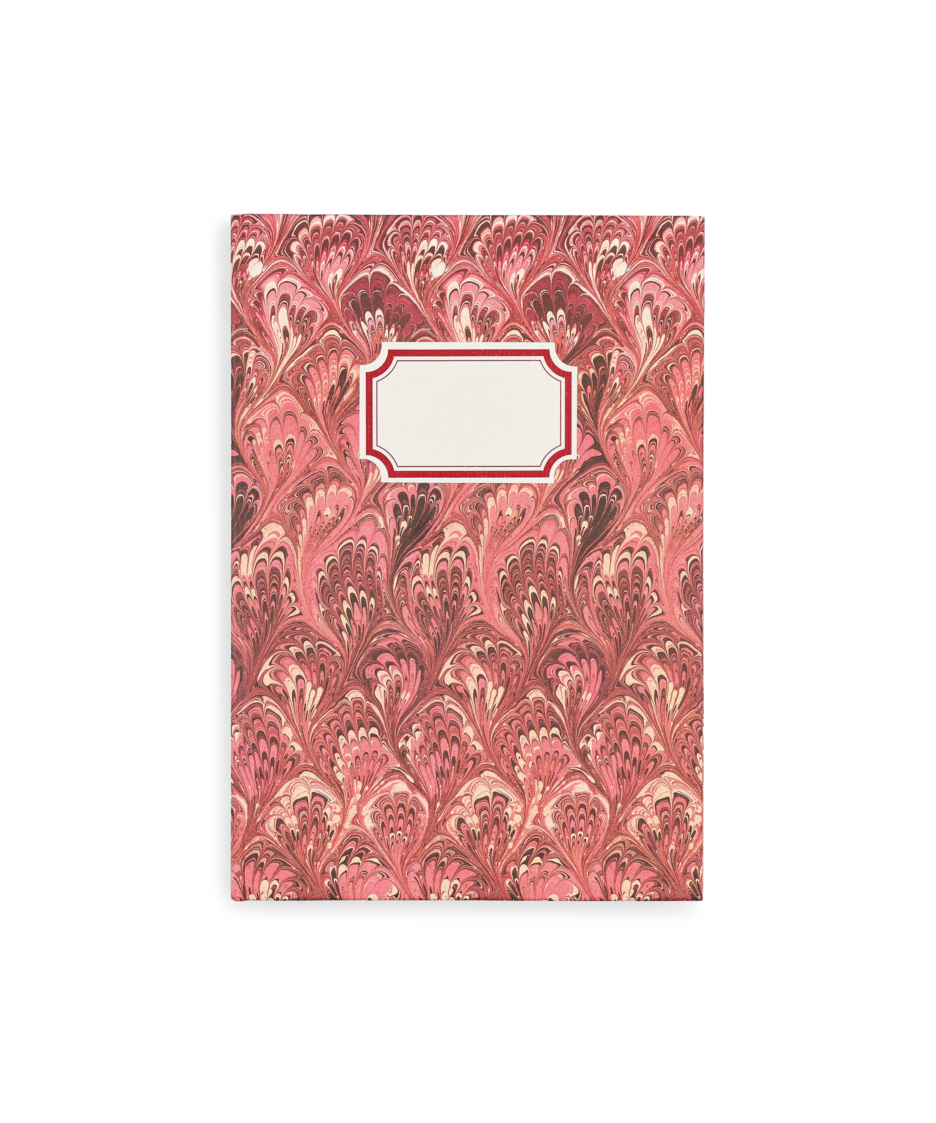 Marbled Notebook, Red/Pink, Cut Out
