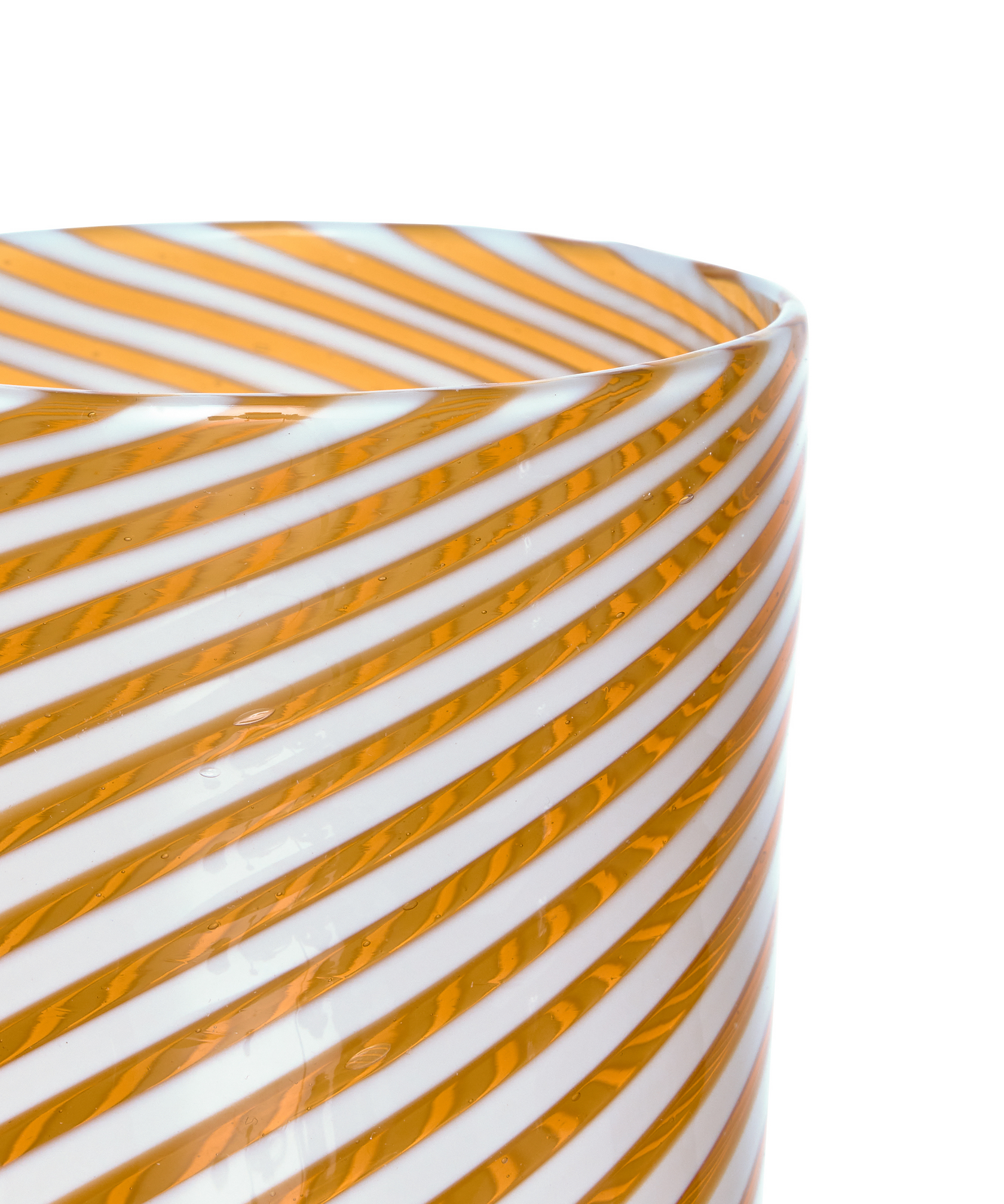 Pair of Murano Swirl Tumblers, Autumn, Detail