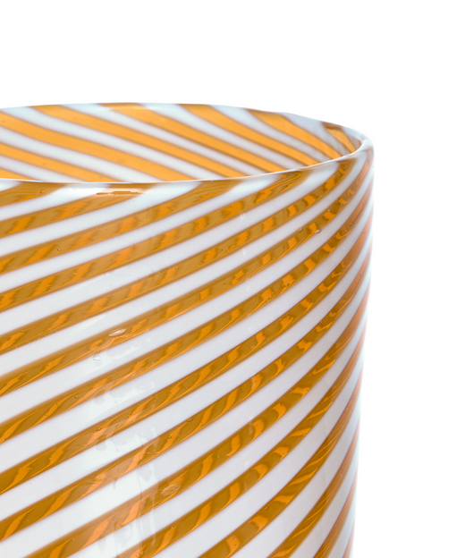 Pair of Murano Swirl Tumblers, Autumn, Detail