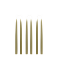 Rebecca Udall Set of 6 35cm Danish Taper Candles, Olive
