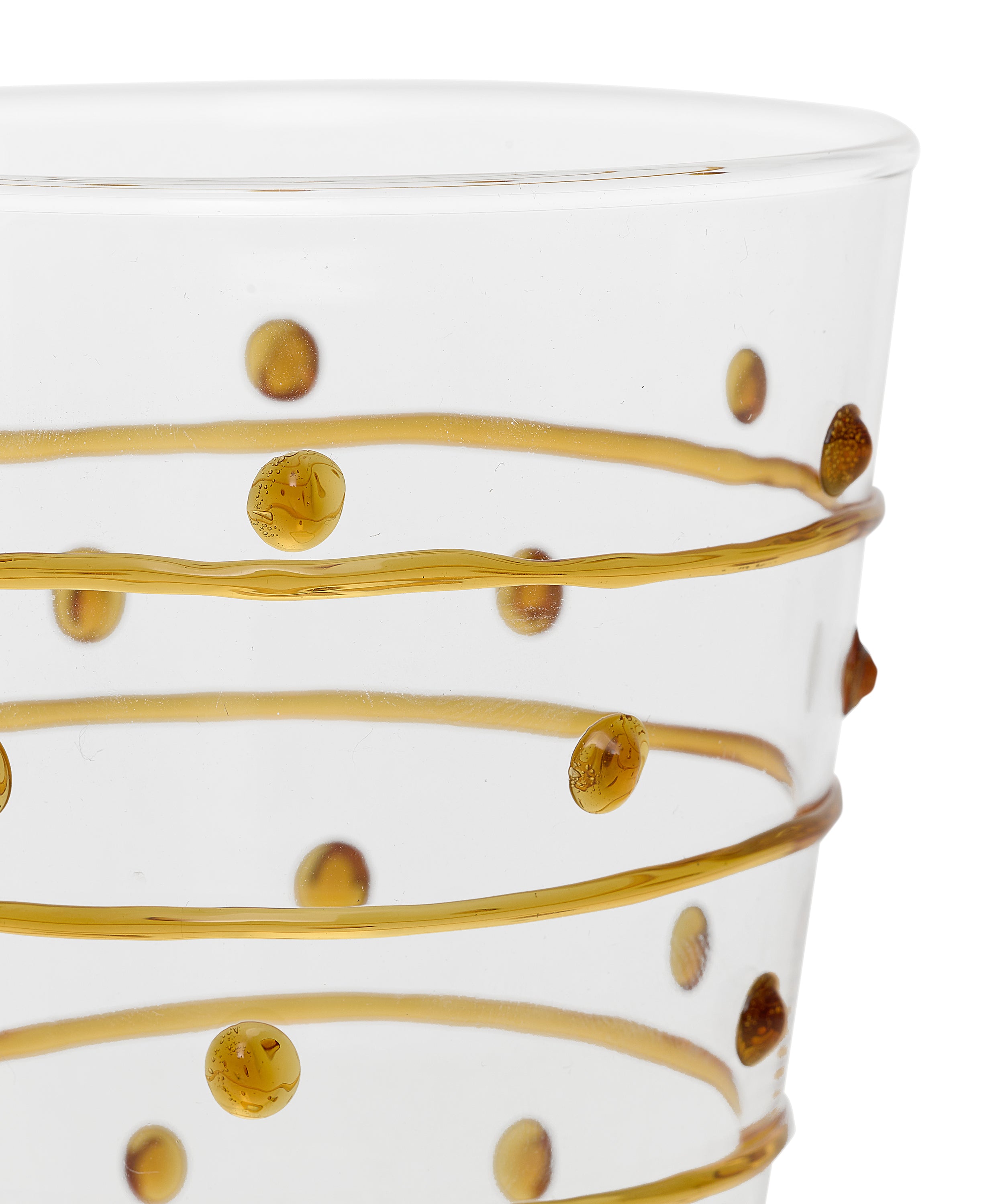 Elisa Tumblers, Dark Amber, Detail