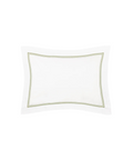 Pair of Evora Double Row Corded Pillowcases, Sage, Cut Out