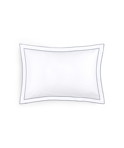 Pair of Frame Pillowcases, Steel Blue, Cut Out