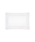 Pair of Annabelle Scalloped Pillowcases, Dusty Pink