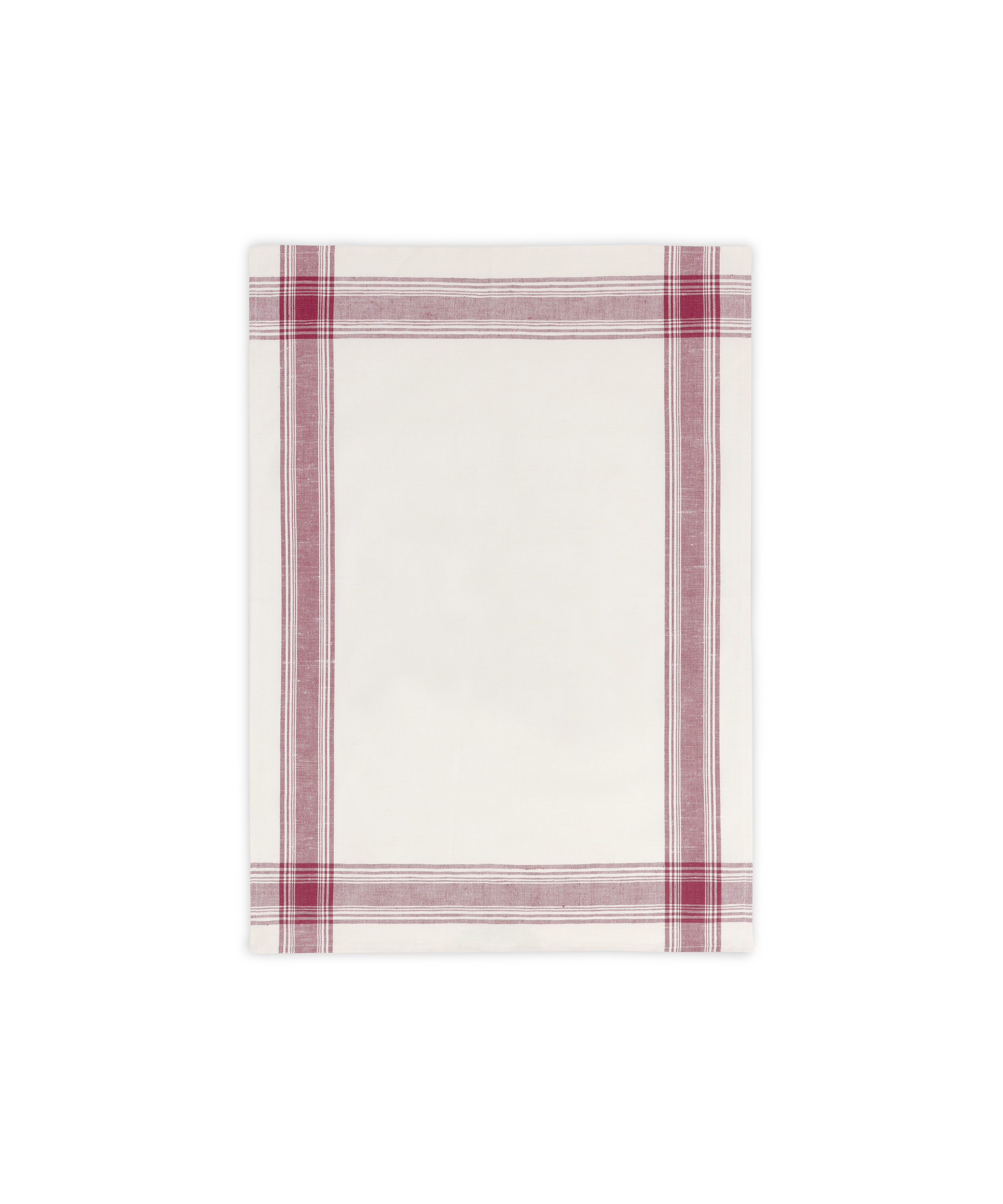 Rebecca Udall Pair of Bistrot Tea Towels, Burgundy, Cut Out