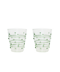 Pair of Elisa Tumblers, Green, Cut Out