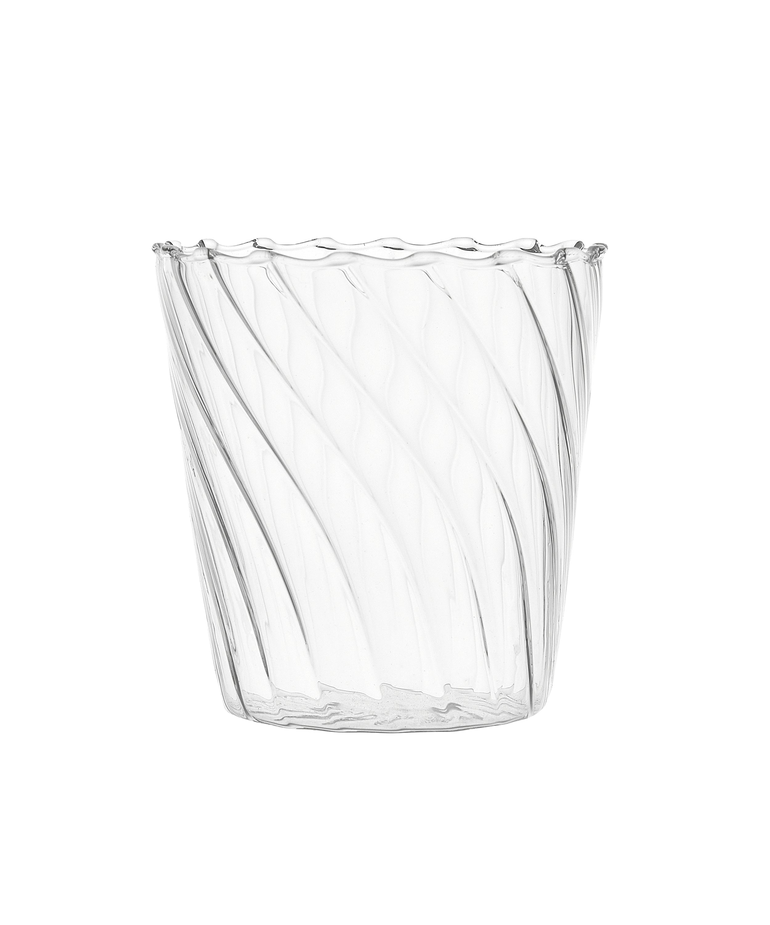 Rebecca Udall, Pair of Rippled Detail Borosilicate Glass Tumblers