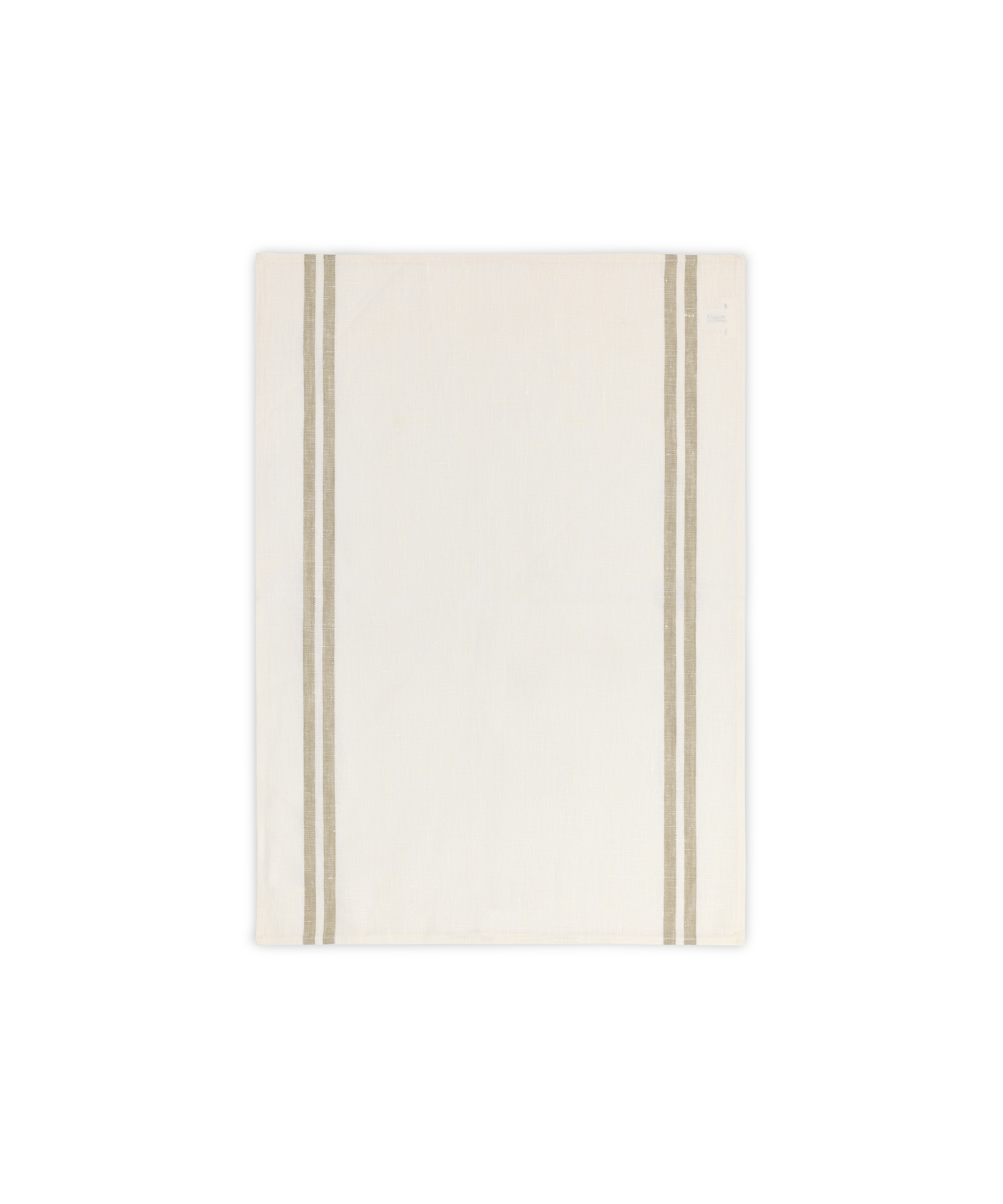 Rebecca Udall Pair of Striped Linen Tea Towels, Natural, Cut Out hover