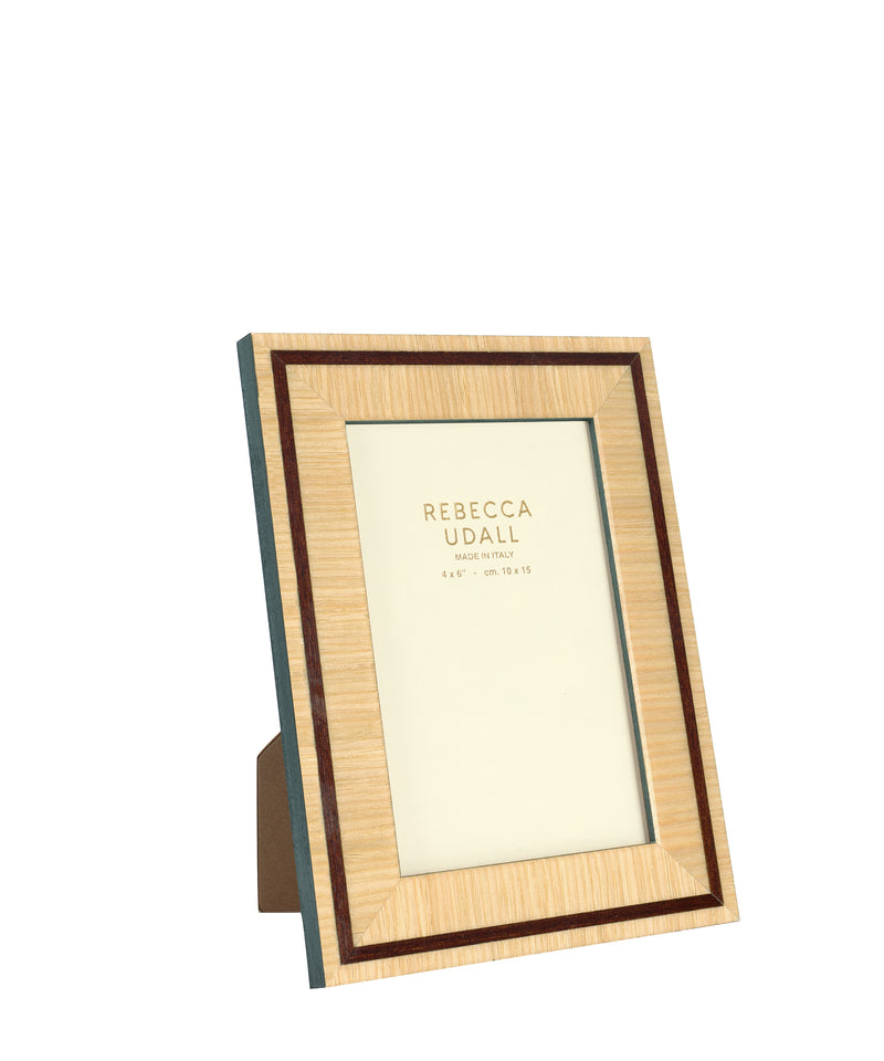 Rebecca Udall Penelope photo frame, in brown with edge trim