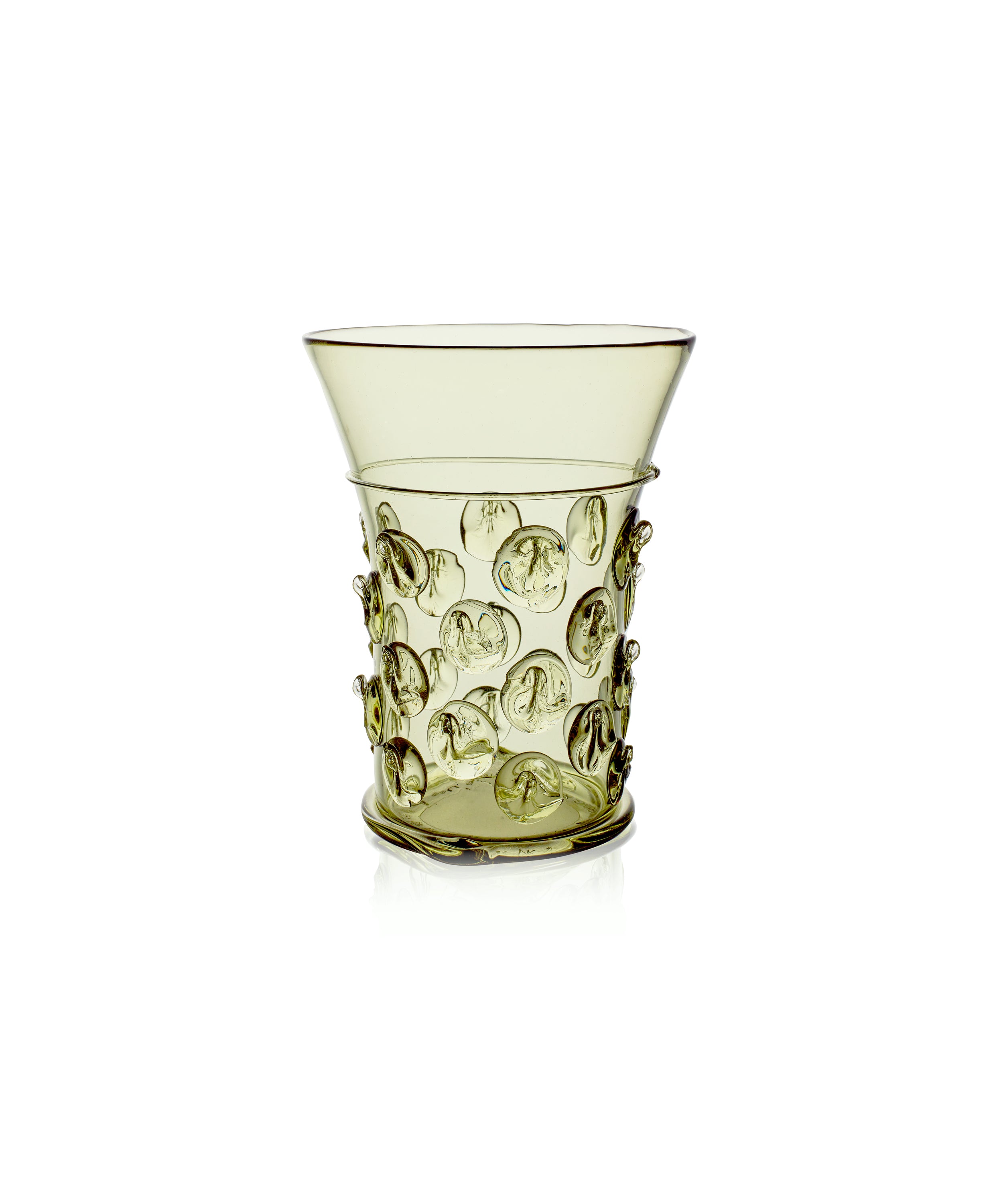 Phoebe Handblown Vase, Green, Cut Out