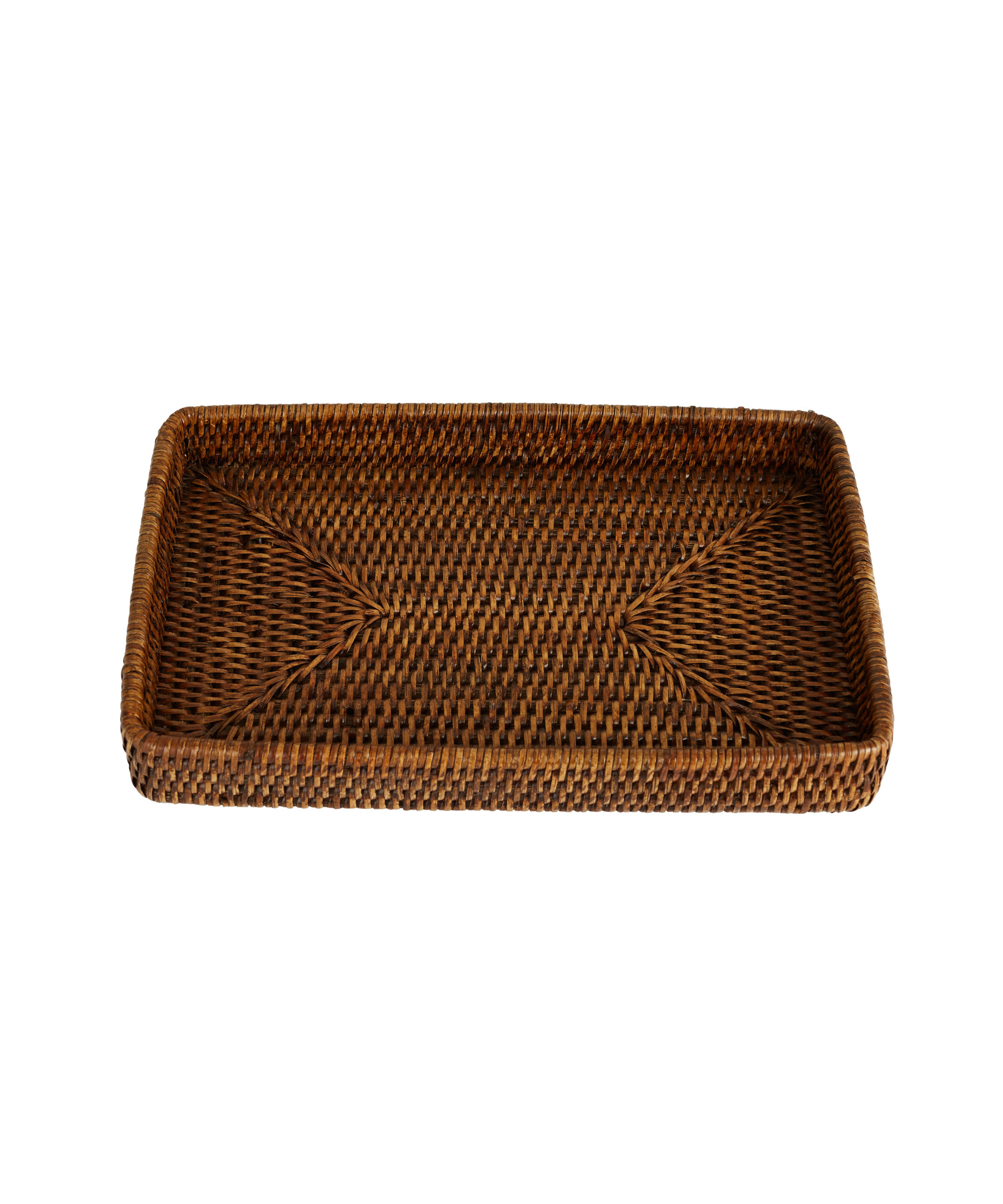 Rebecca Udall Rattan Decoration Tray, Brown