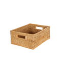 Rattan Rectangular Storage Basket, Medium, Natural