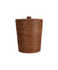Rattan Round Laundry Basket, Brown