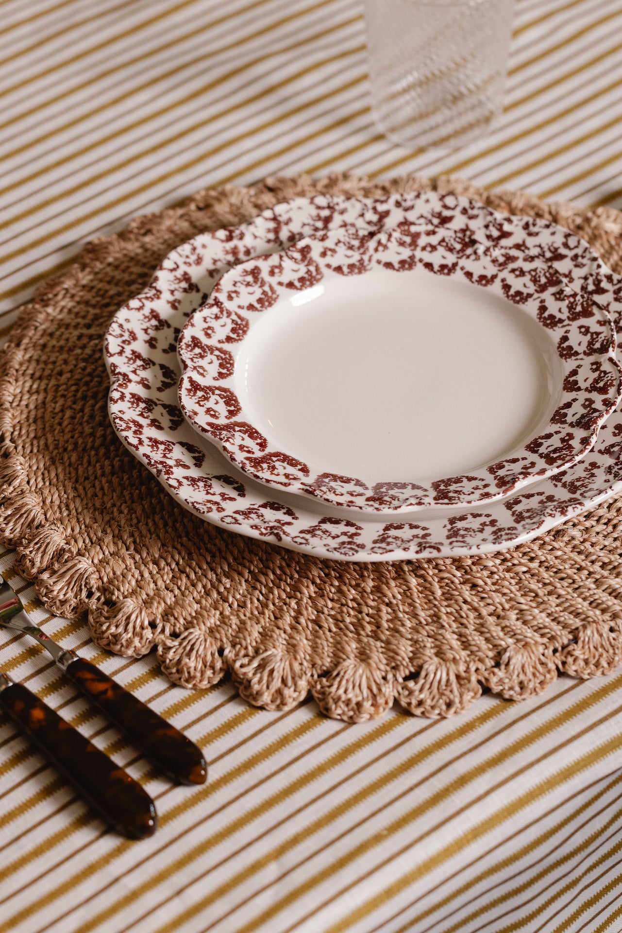 Rebecca Udall Scalloped Handwoven Abaca Placemat