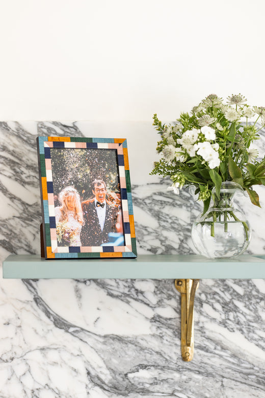 Rebecca Udall, Handblown Elizabeth Handblown Vase with the Mia Photo Frame