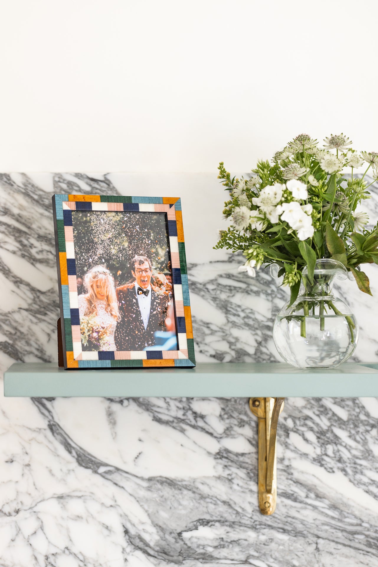 Rebecca Udall, Handblown Elizabeth Handblown Vase with the Mia Photo Frame