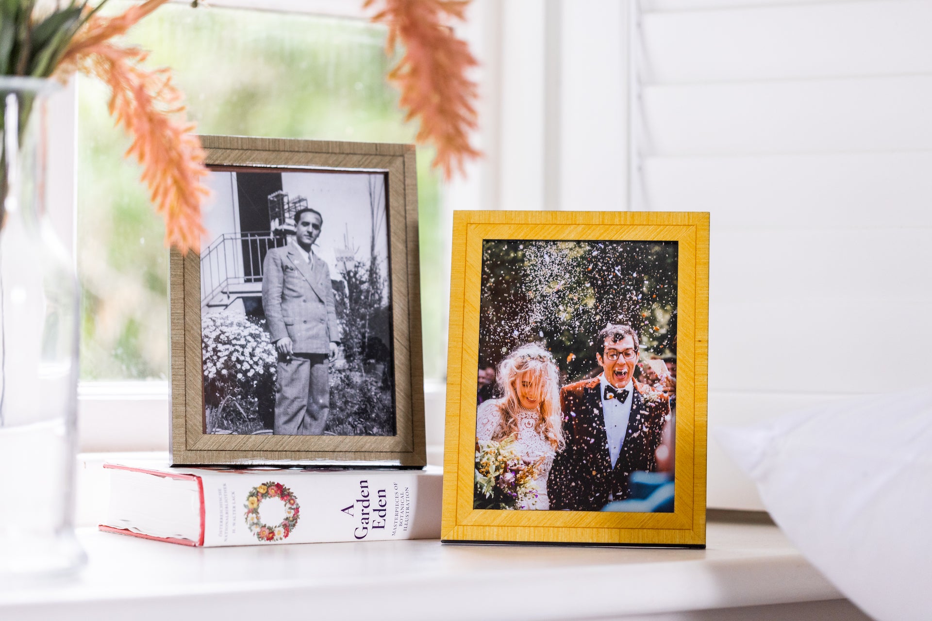 Rebecca Udall, Bianca Photo Frame Italian Heritage Marquetry Photo Frame in Taupe