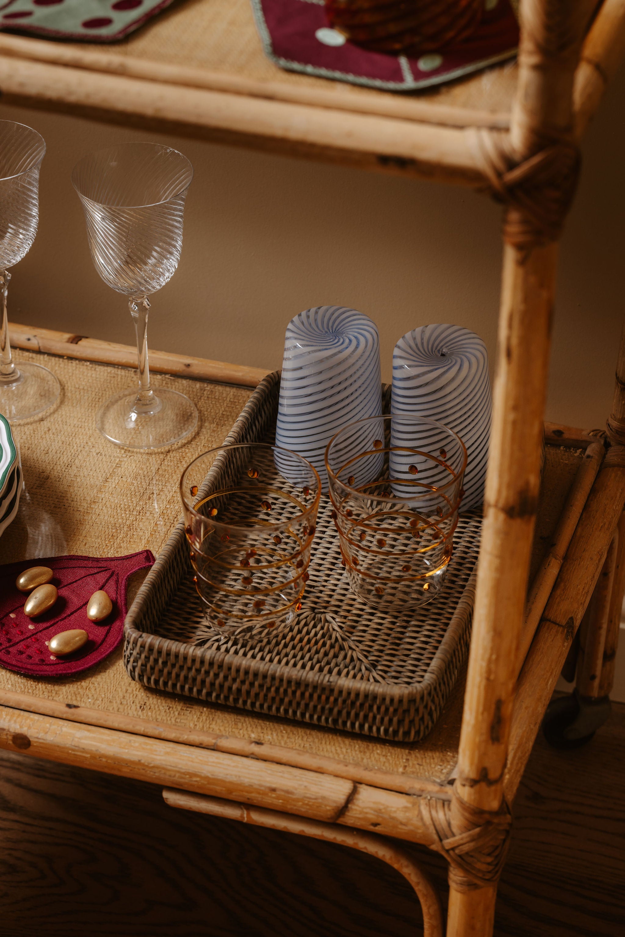 Pair of Elisa Tumblers, Dark Amber