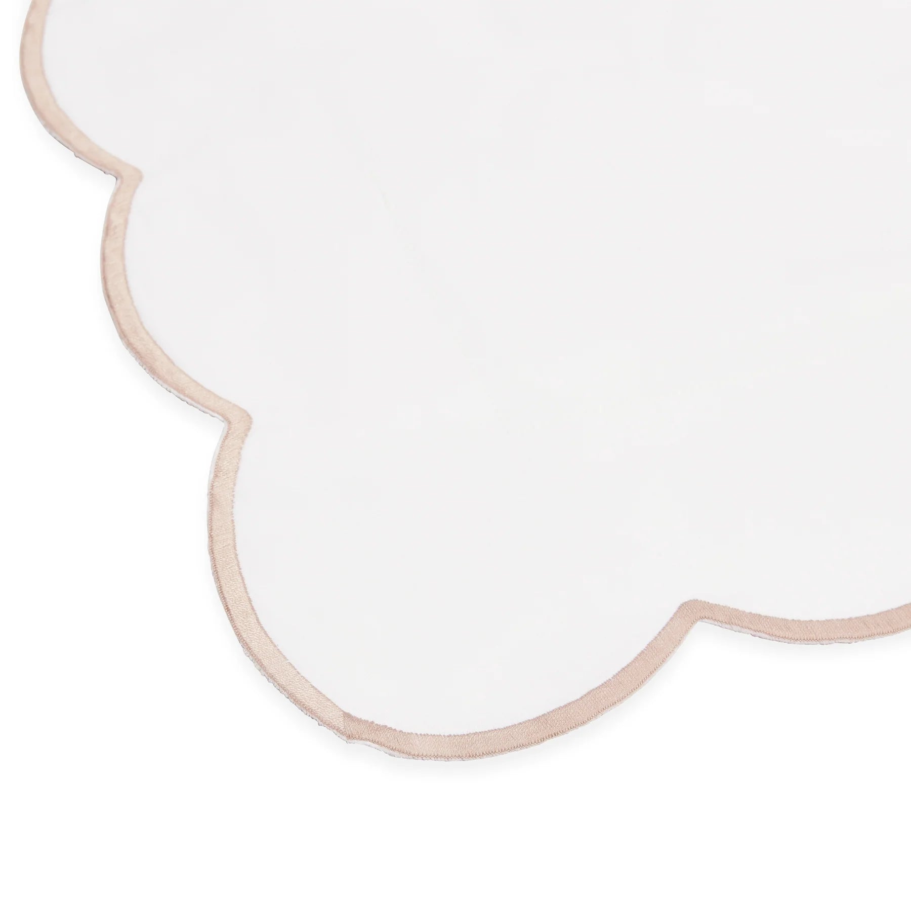 Annabelle Scalloped Bed Linen, Dusty Pink, Scallop Detail