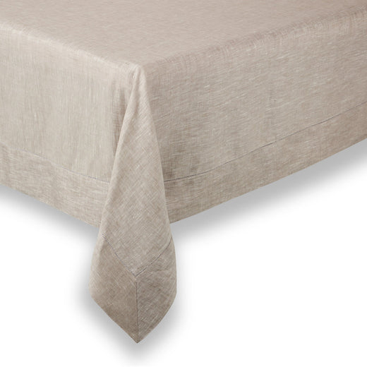 Classic Hemstitch Table Linens, Natural