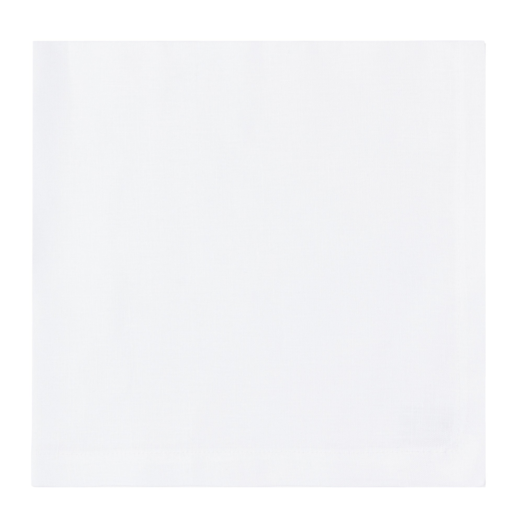 Rebecca Udall, Classic Mitred Linen Napkin, White, Cut Out
