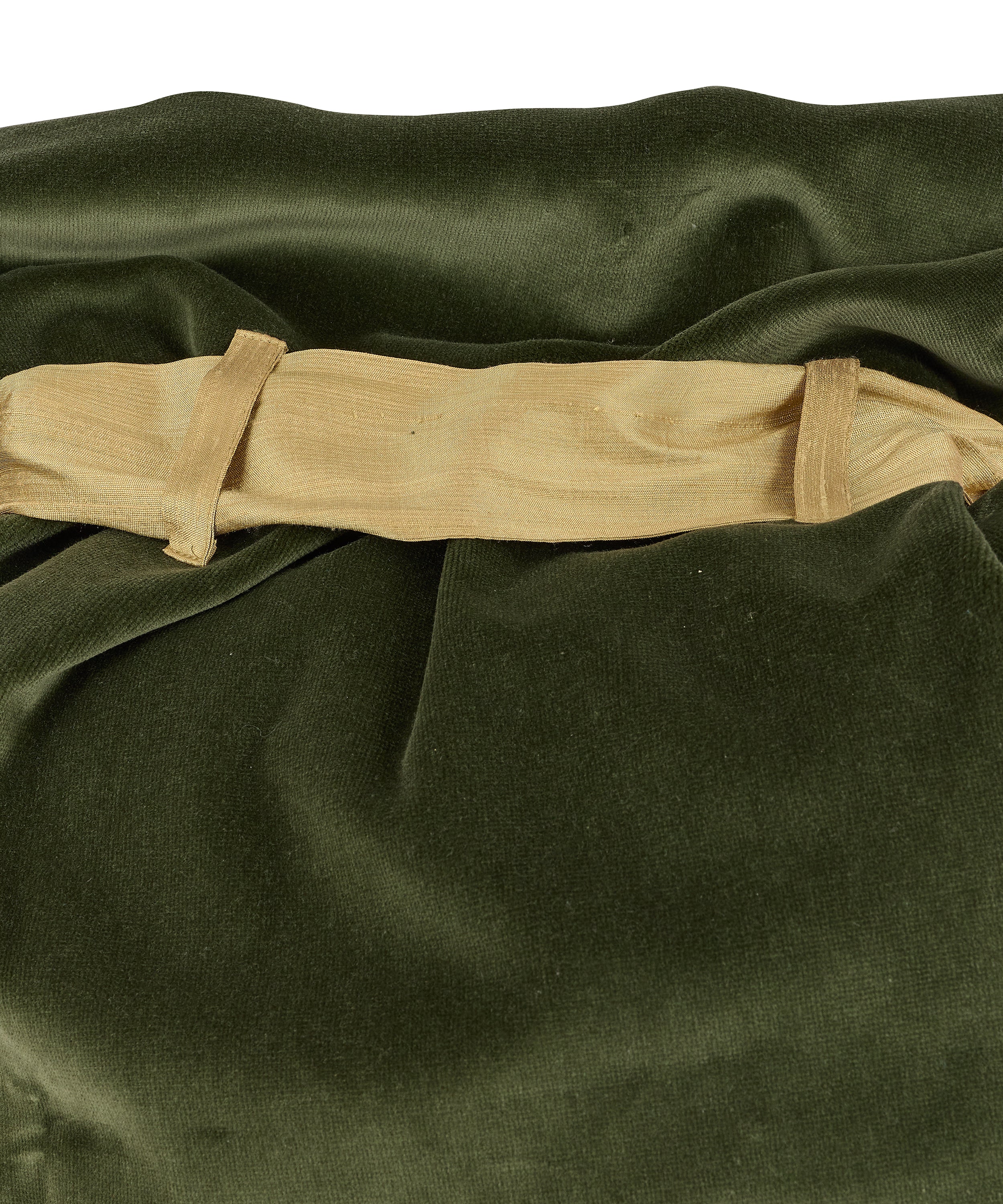 Velvet & Silk Christmas Sack, Green, Detail