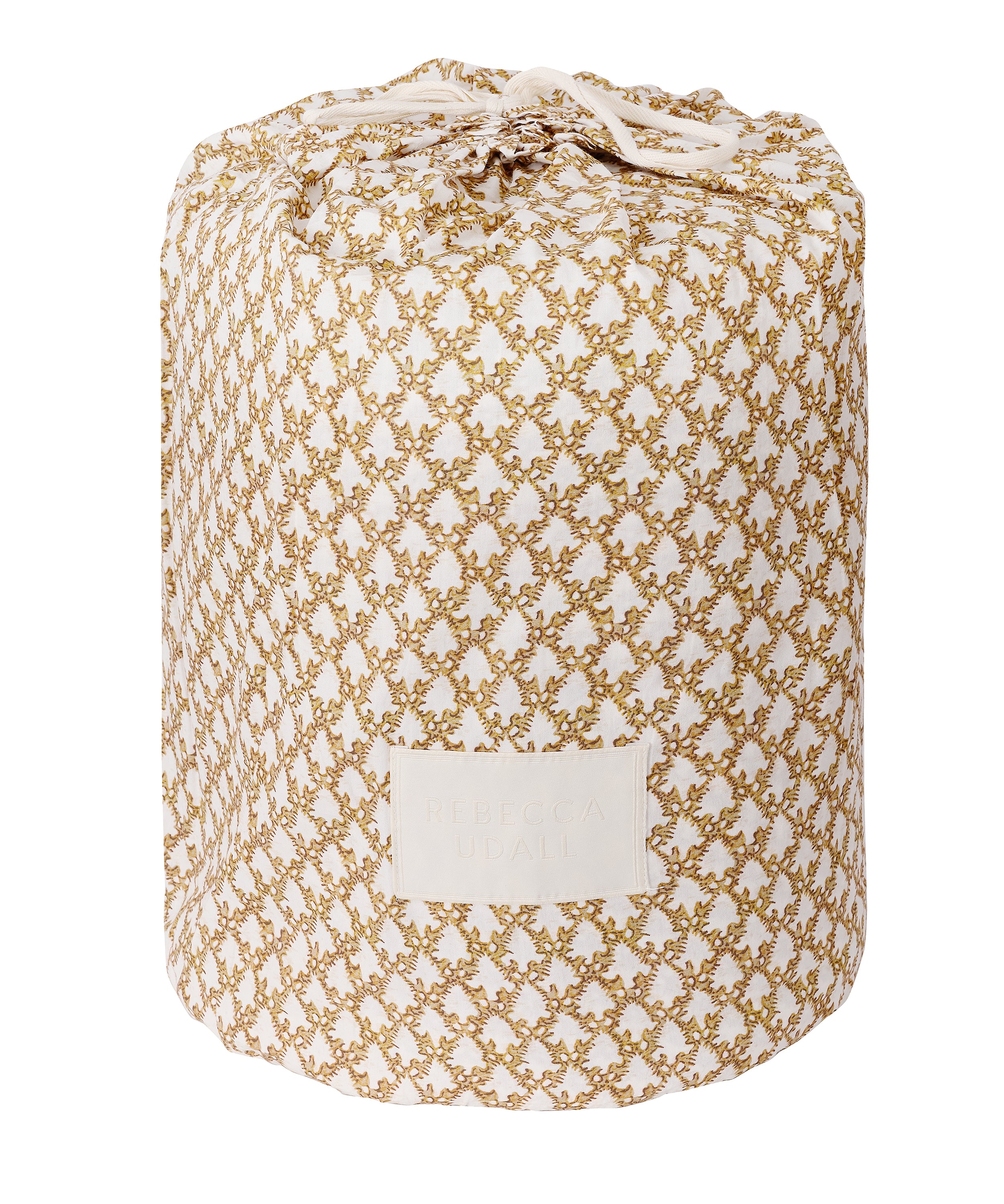 Clara Pleated Quilted Cotton Bedspread, Tobacco
