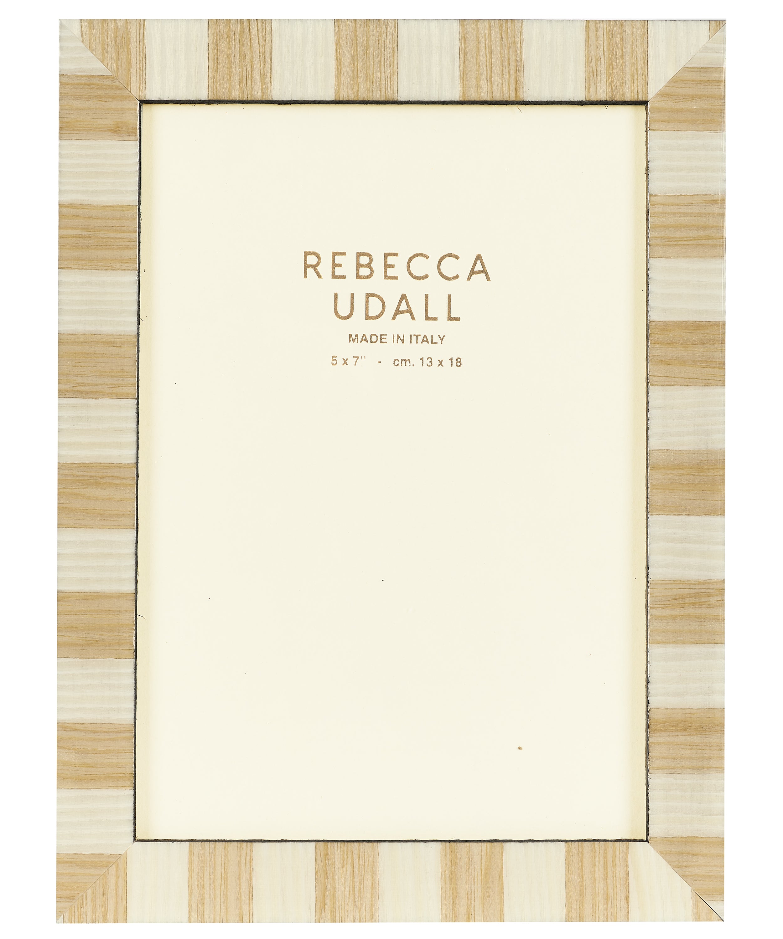 Delilah Striped Photo Frame, Caramel