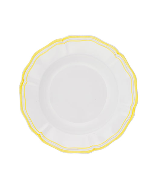 Zita Scalloped Crockery, Citrus Yellow, Dinner Plate