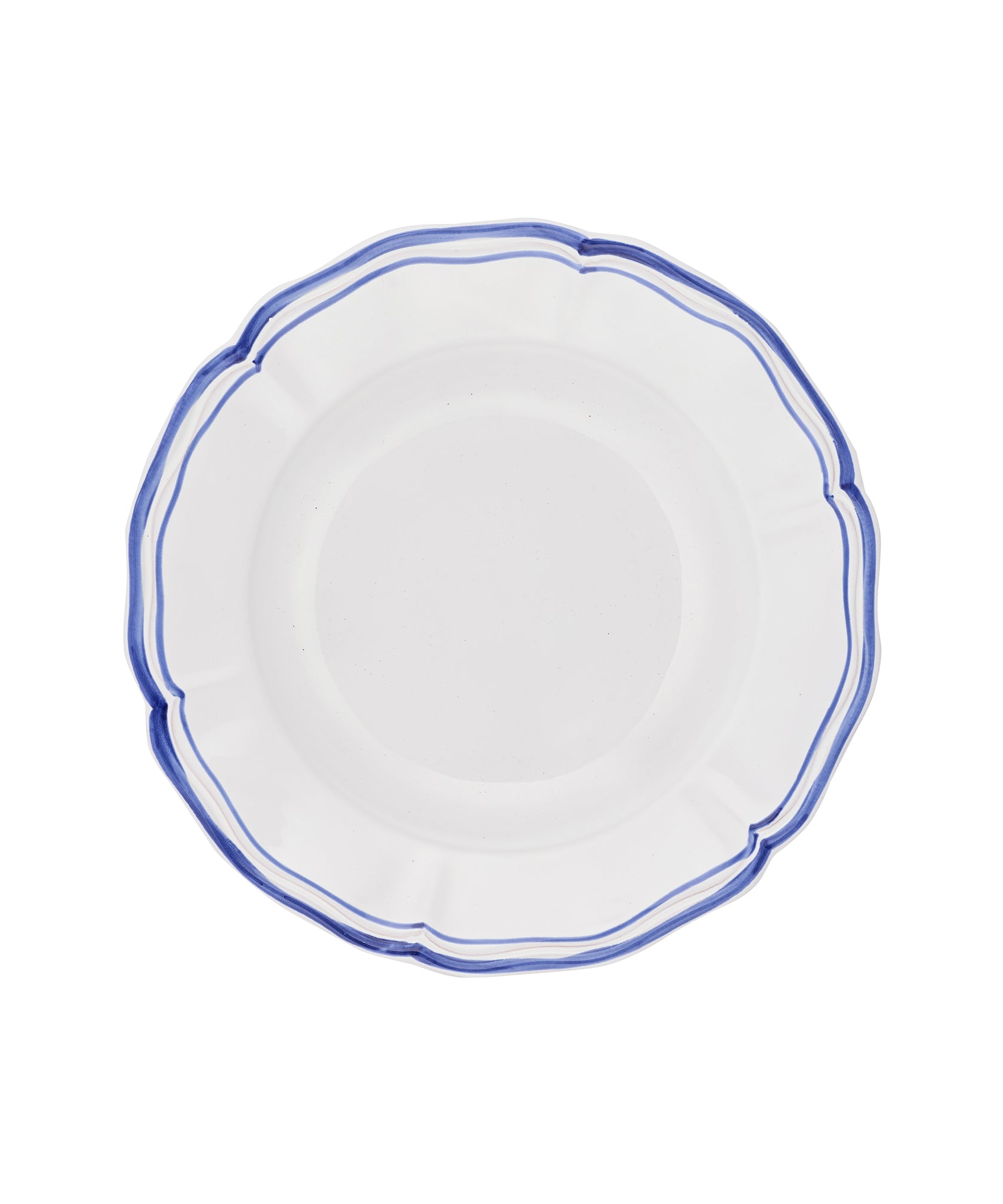 Zita Scalloped Crockery, Marine Blue, Cut Out