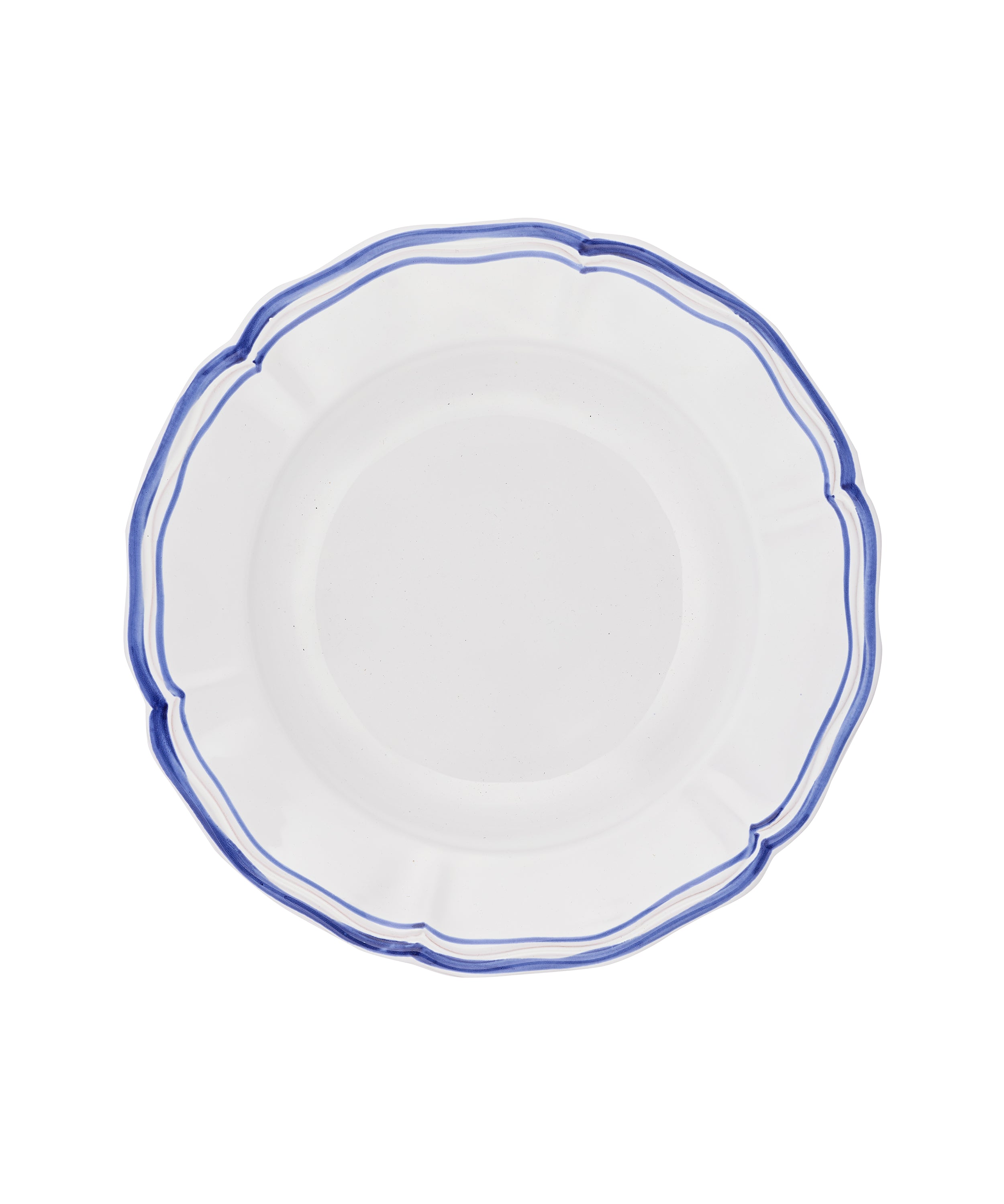 Zita Scalloped Crockery, Marine Blue, Cut Out