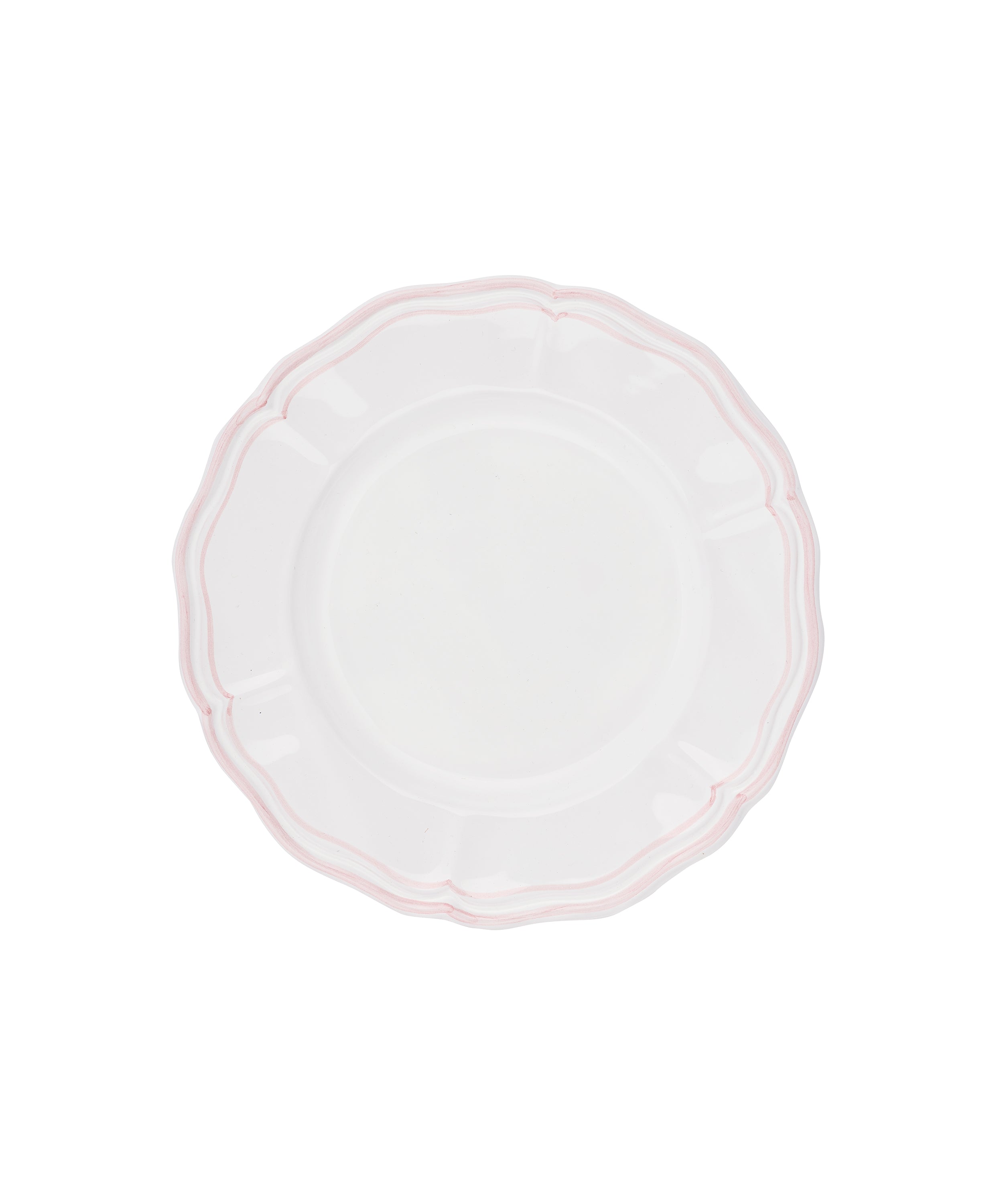 Zita Scalloped Crockery, Blush Pink, Dessert Plate