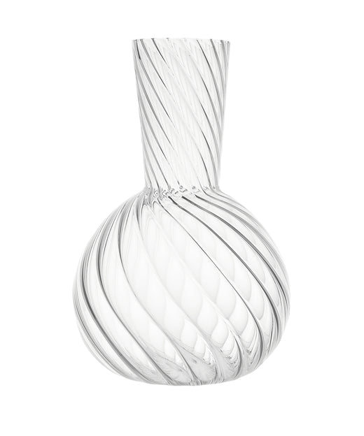 Rebecca Udall, Elegant Tapered Rippled Borosilicate Glass Carafe