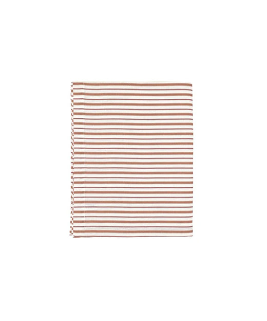 Victoria Striped Table Linens, Dusty Rosewood