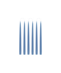 Rebecca Udall Set of 6 Danish Taper Candles, Blue