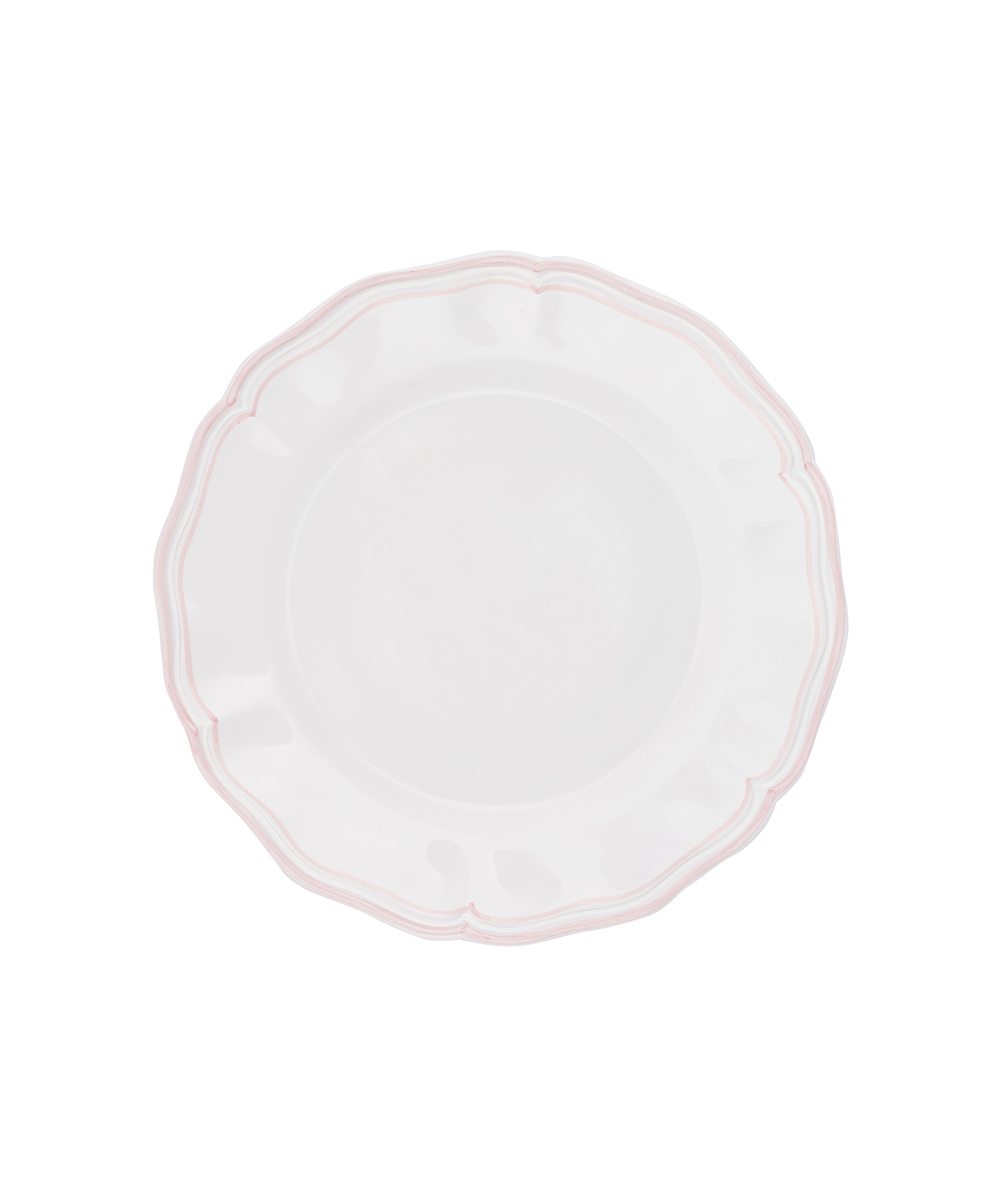 Zita Scalloped Crockery, Blush Pink, Cut Out