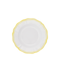 Set of 4 Zita Scalloped Pasta Bowls, Citrus Yellow, Cut Out