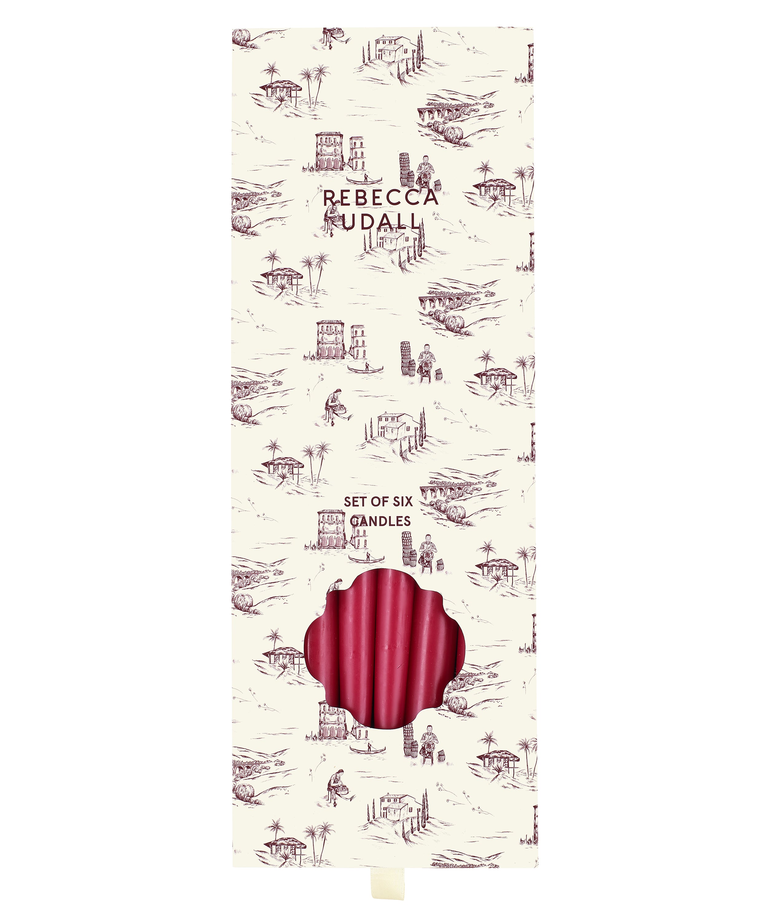 Rebecca Udall Set of 6 35cm Danish Taper Candles Gift Packaging