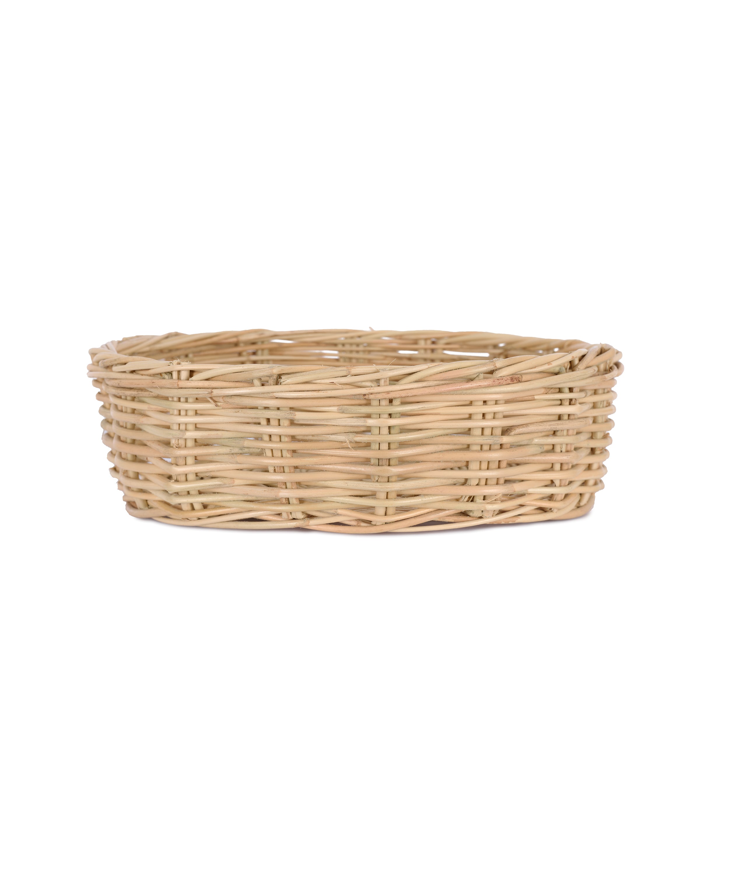 Rebecca Udall Siena Woven Round Basket, Low, Side View