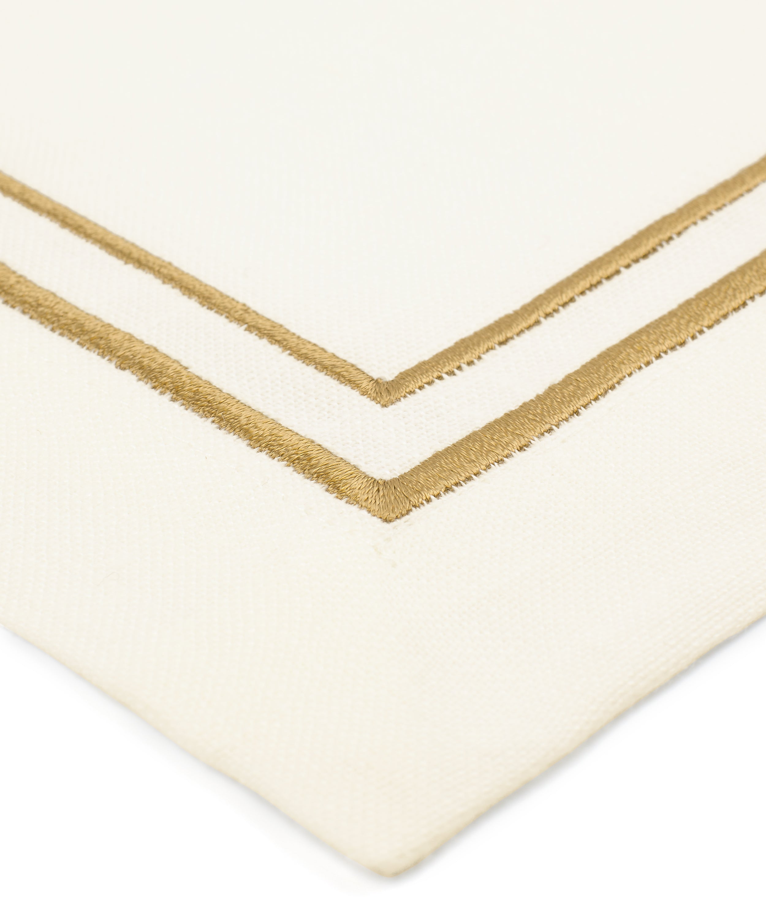 Rebecca Udall Sophie Classic Two Cord Placemat, Antique Gold Embroidery