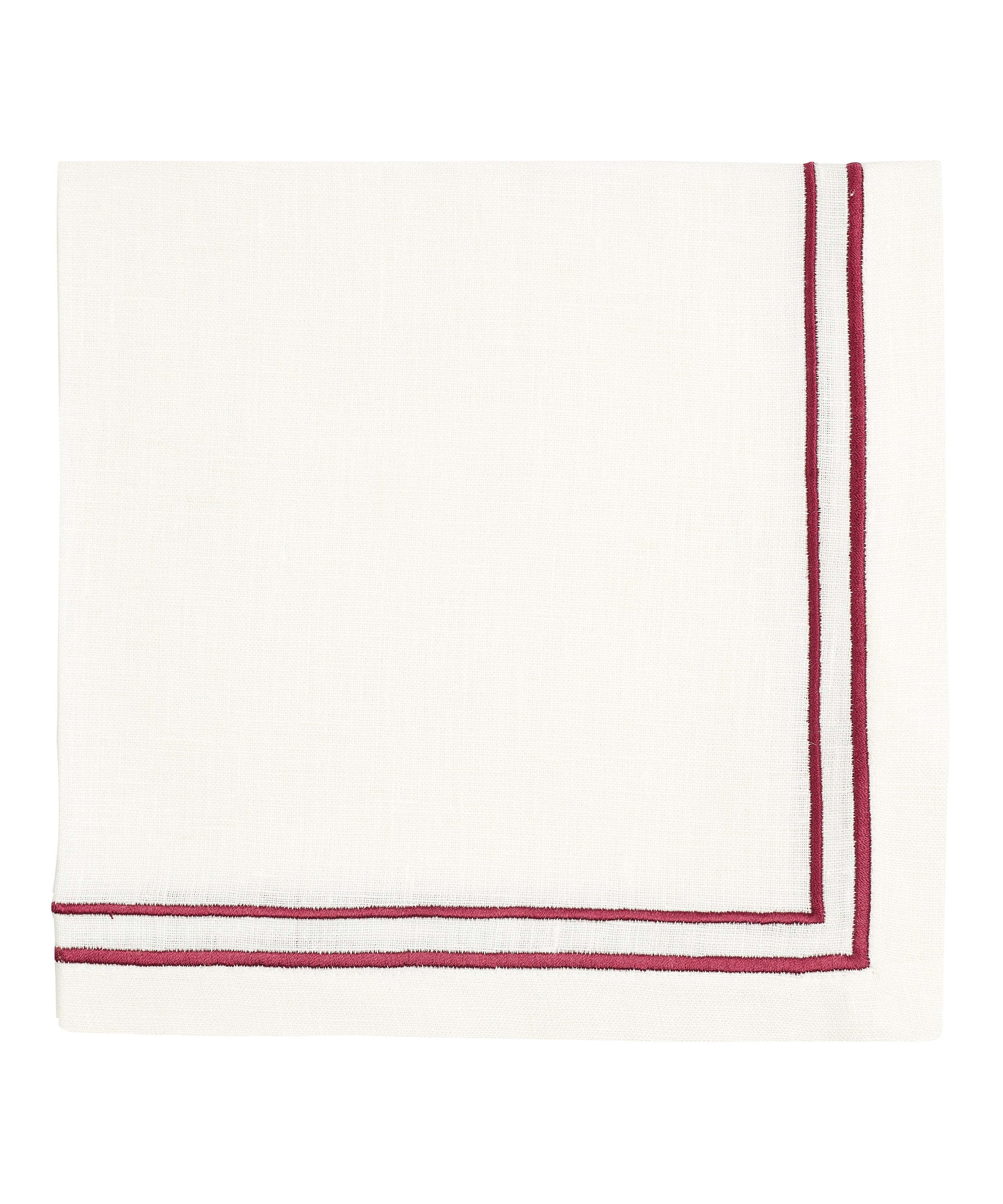 Rebecca Udall Sophie Classic Two Cord Napkin, Dark red