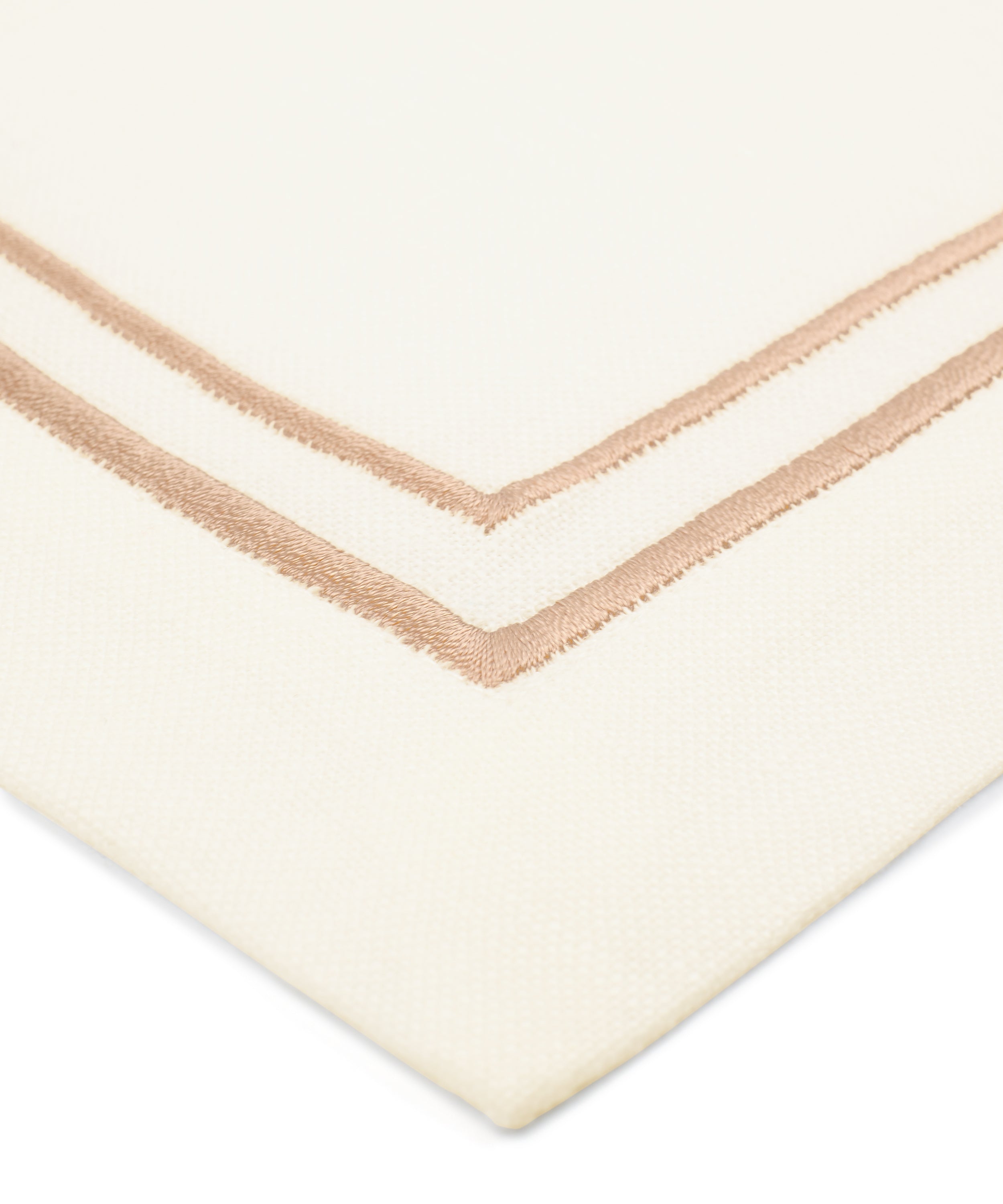 Rebecca Udall, Sophie Classic Linen Two Cord Placemat, Dusky Pink, Stitch Detail